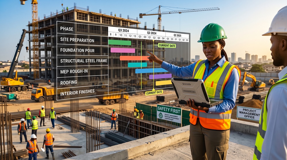 Janded project management on site